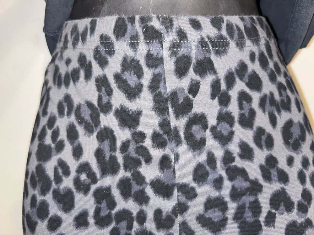 Unbranded Leopard Print Leggings Gray